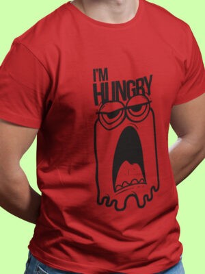 IAM HUNGRY-Men half sleeve t-shirt