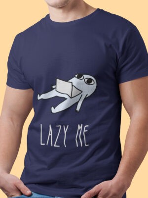 LAZY ME-Men half sleeve t-shirt