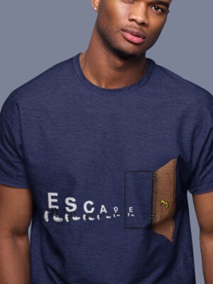 ESCAPE-Men half sleeve t-shirt