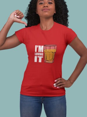 IAM LOVING IT-Women half sleeve t-shirt