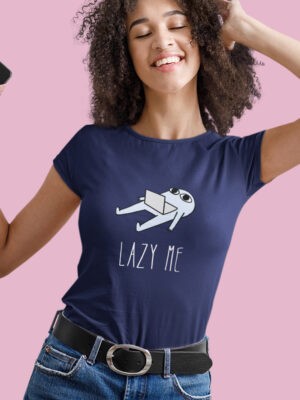 LAZY ME-women half sleeve t-shirt