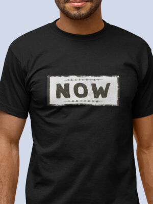 NOW-Men half sleeve t-shirt