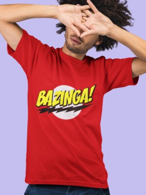 BAZINGA-Men half sleeve t-shirt