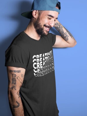 CREATIVE-Men half sleeve t-shirt