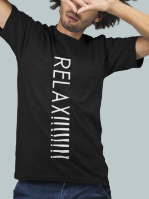 RELAX!!-Men half sleeve t-shirt