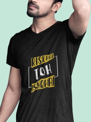 RISK-Men half sleeve t-shirt
