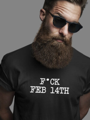 F*CK FEB 14TH-Men half sleeve t-shirt
