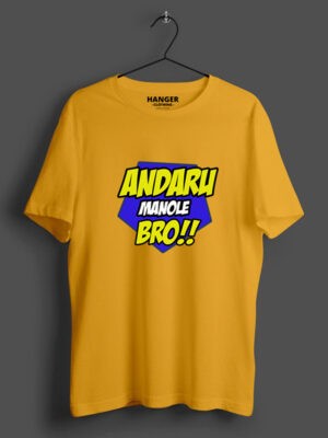ANDARU MANOLE BRO-Men half slevee t-shirt