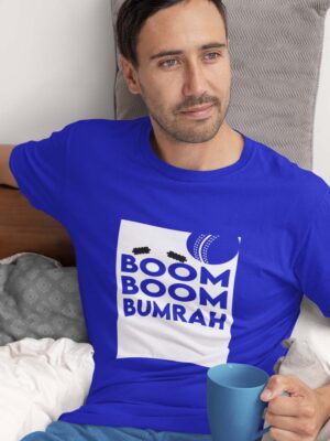 BOOM BOOM BUMRAH-Men Half sleeve t-shirt