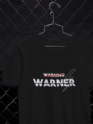 WARNING WARNER-Men half sleeve t-shirt