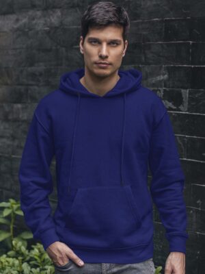 Royal Blue Pullover Hoodie For Men
