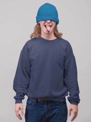 Navy Blue Sweatshirt For Men