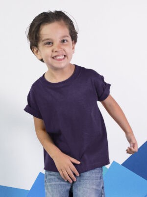 Purple Boys Half Sleeve T-shirt