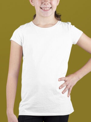White Girls Half Sleeve T-shirt