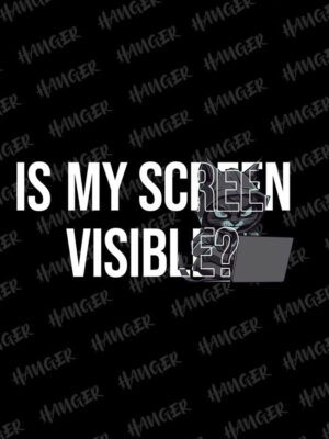 Animated-is-my-screen-visible-Men-black-Tshirt