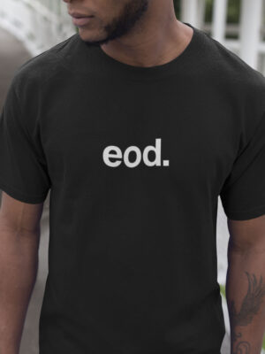 EOD Men Black Half Sleeve T-shirt